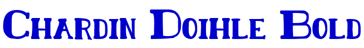 Chardin Doihle Bold шрифт